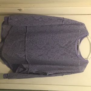 Purple free people sweater